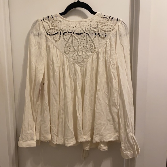 Free People Doin’ It Right Blouse - Ivory - Picture 3 of 8